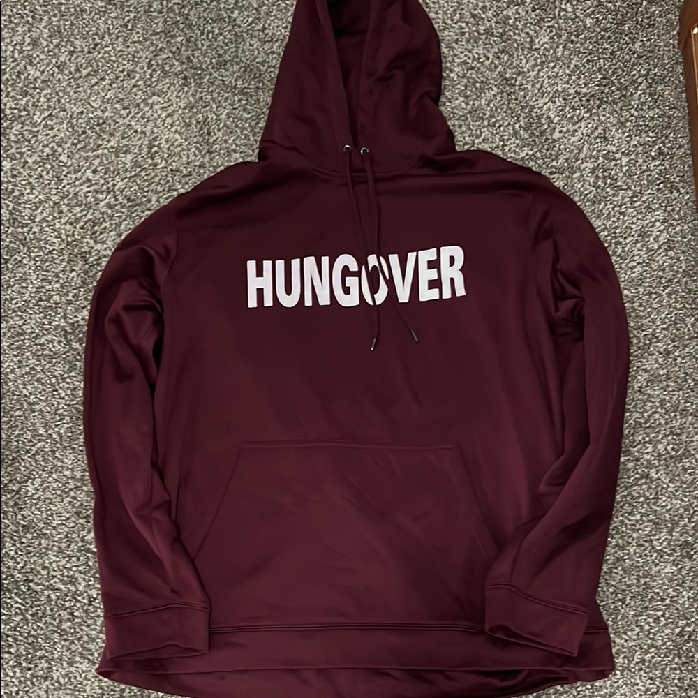 Sport-Tek Maroon Hoodie with White Print